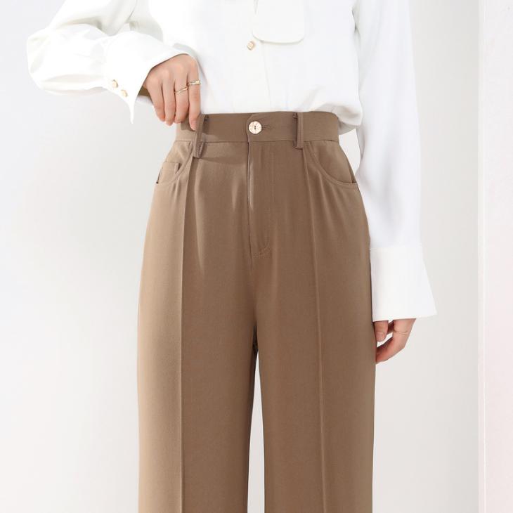 Suits & Tailoring |  Womens Camel Tailored Wide Leg Trousers Clothing Suits & Tailoring