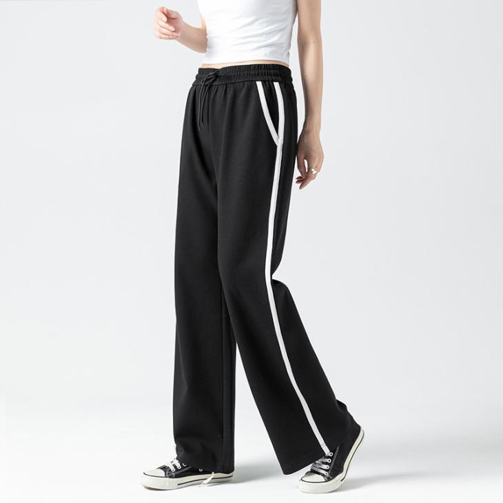 Suits & Tailoring |  Womens Navy Stripe Wide Leg Tailored Joggers Clothing Suits & Tailoring