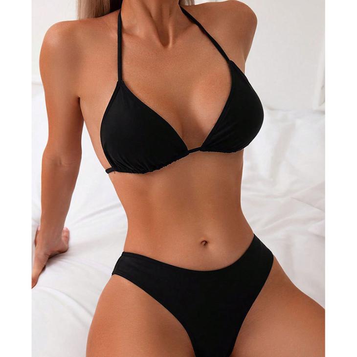 Swimwear & Beachwear |  Womens Black Tie Side Bikini Bottoms Clothing Swimwear & Beachwear