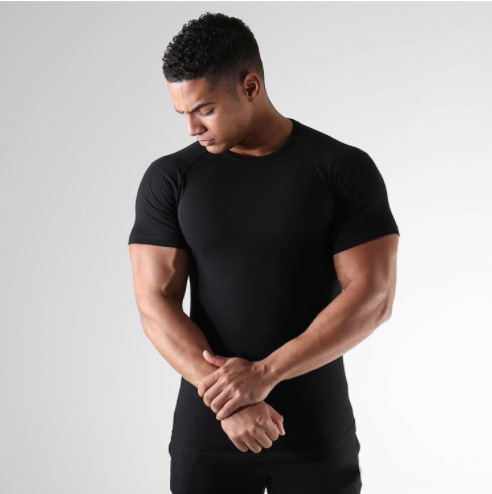 T-Shirt & Polos |  Mens Khaki Cotton Muscle Fit T-Shirt Clothing Mens