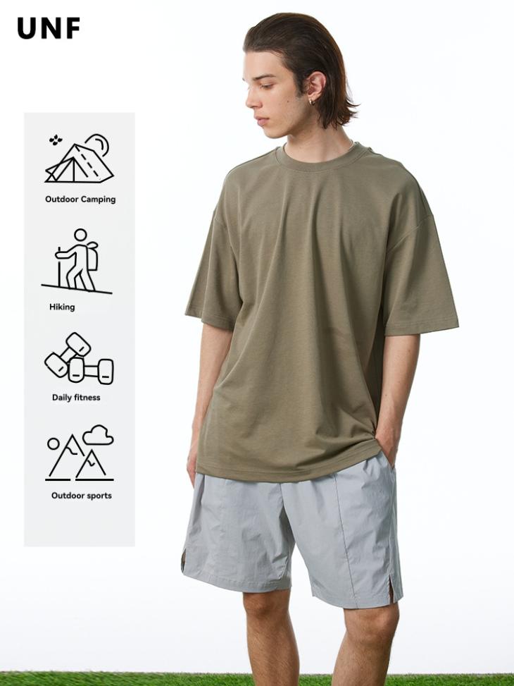 T-Shirt & Polos |  Mens Olive Crew Neck Oversized T-Shirt Clothing Mens