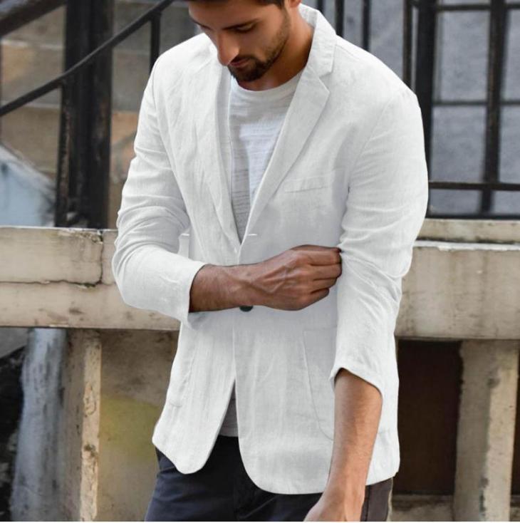 Tailoring & Suits |  Mens Off White Relaxed Jeans Clothing Coats & Jackets