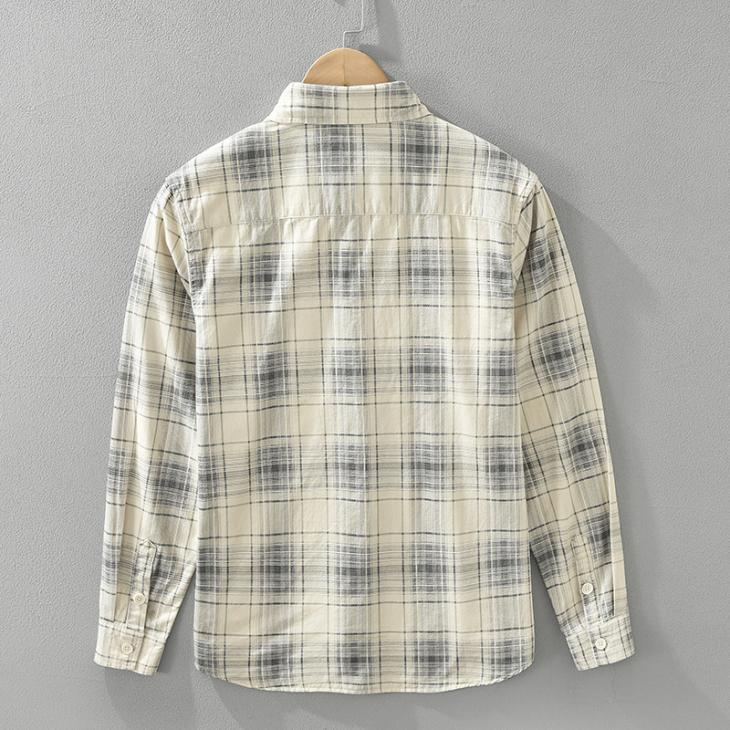 Tops |  Womens Light Grey Checked Buttoned Shirt Clothing Shirts & Blouses