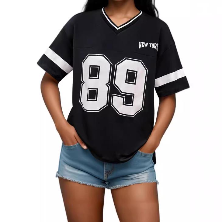 Tops |  Womens Pink Oversized 20 Football T-Shirt Clothing Tops