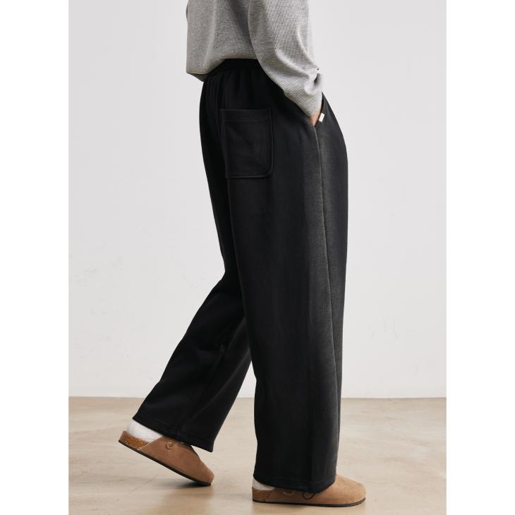 Trousers |  Womens Black Boxer Detail Ruched Joggers Clothing Lounge & Sports