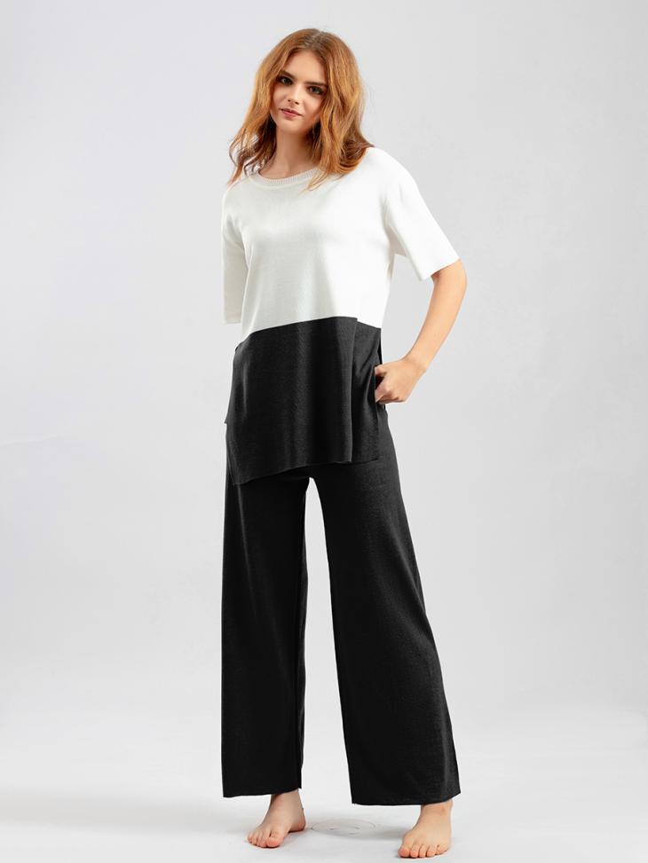 Trousers |  Womens Black Wide Leg Skirt Trousers Clothing Trousers