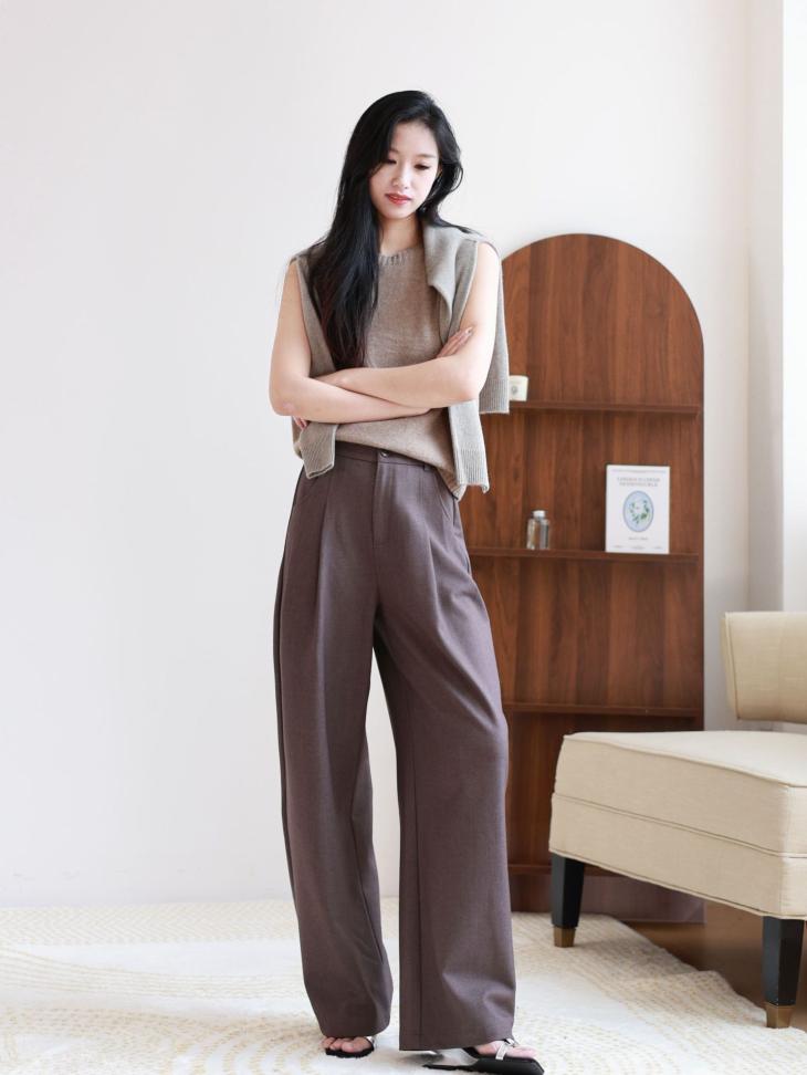 Trousers |  Womens Grey Elasticated Wide Leg Trousers Clothing Trousers