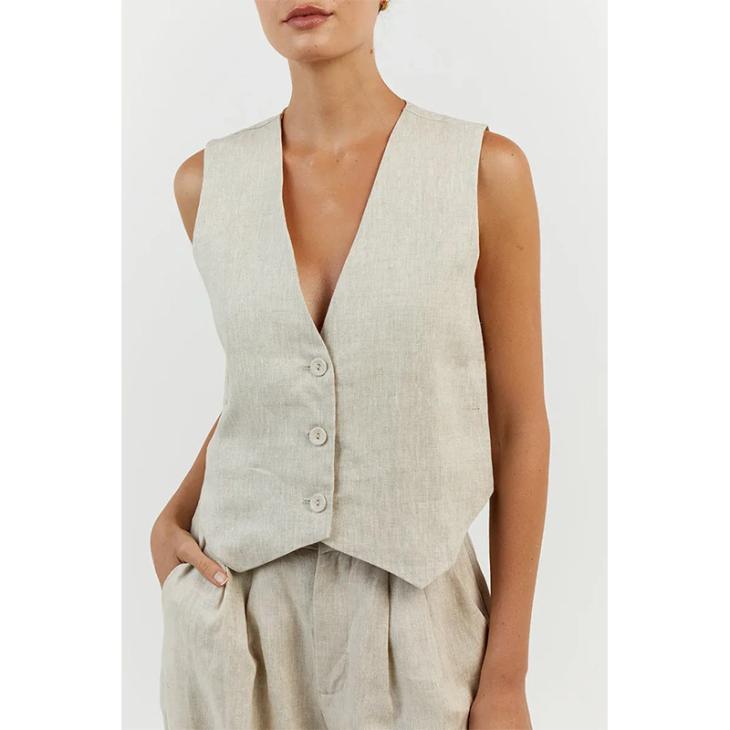 Waistcoats |  Womens Tall Grey Button Front Waistcoat Clothing Suits & Tailoring