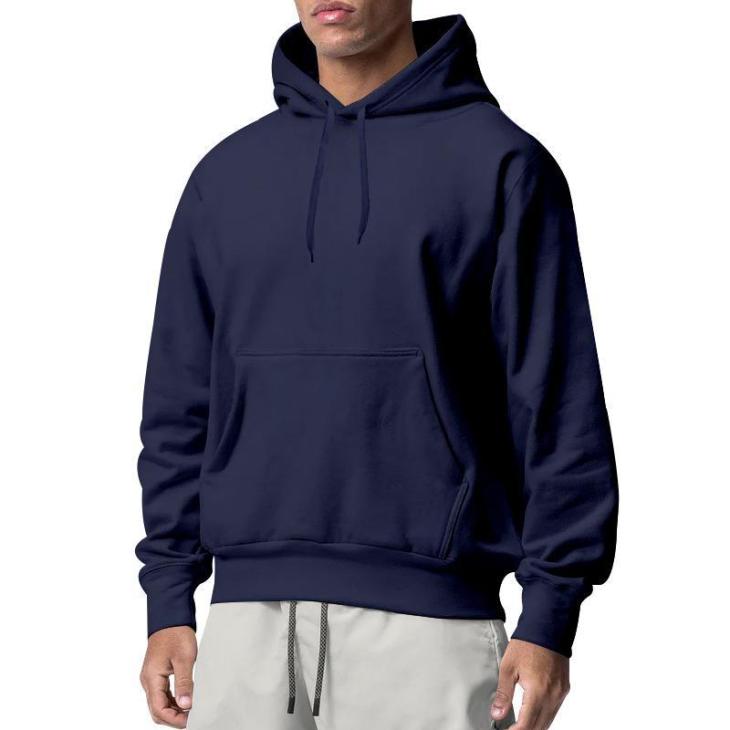 Hoodies & Sweats |  Mens Black Pocket Front Hoodie Clothing Hoodies & Sweats